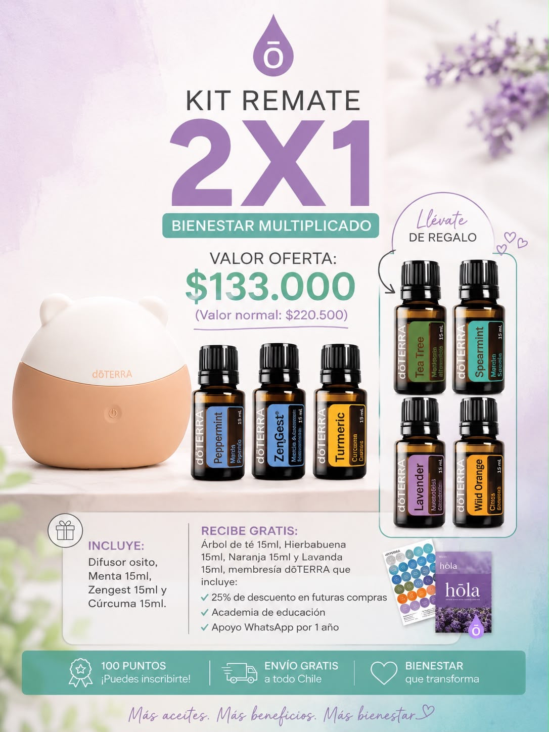 Caja Esencial 2x1 + Difusor doTERRA®