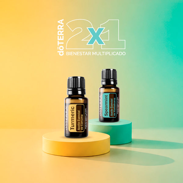 Turmeric + Spearmint - Dúo Vitalidad Natural 2x1