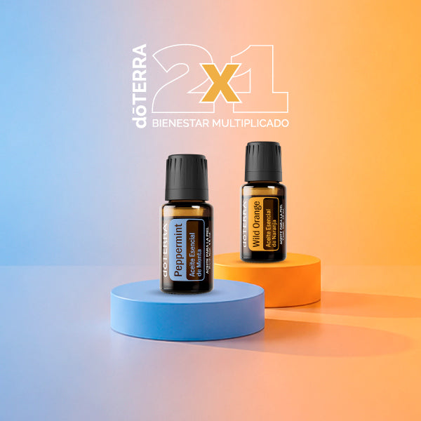 Peppermint + Wild Orange - Dúo Energía & Enfoque 2x1